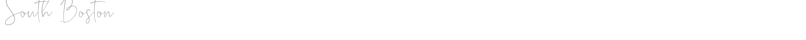 South Boston font preview